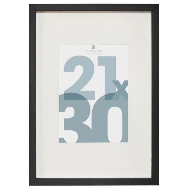 Cadre photo Manu - 21 x 30 cm - Noir