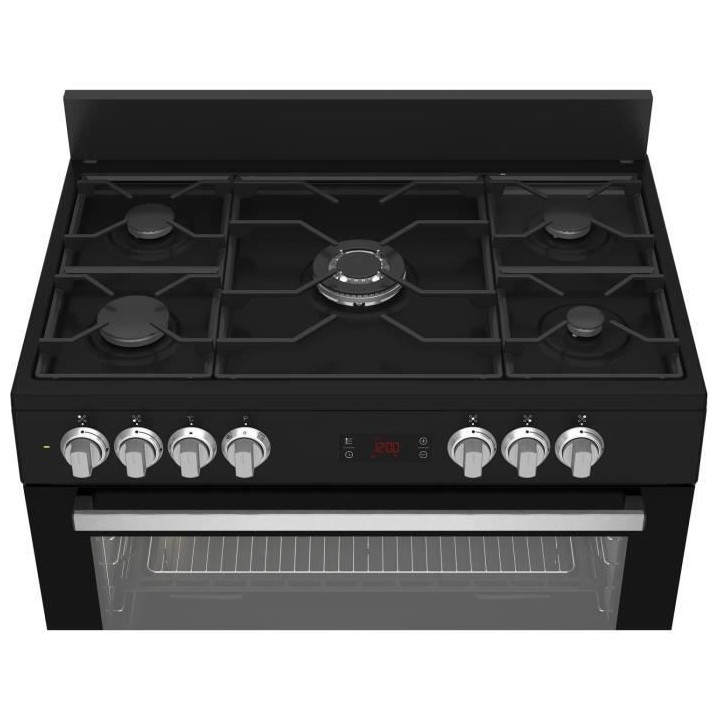 Cuisiniere - BEKO - GM15311DBNS - 90cm - 4 Gaz + 1 Double couronne - M