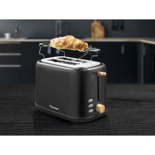 Bestron Grille-pain pour 2 tranches de pain grillé, Inclut support a
