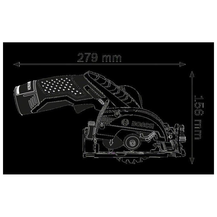 Scie circulaire GKS 12V-26 2x3,0Ah L-BOXX BOSCH