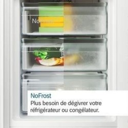 Réfrigérateur combiné pose-libre BOSCH - KGN36VLDT - SER4 - Réfrigérateur: 218 l - Congélateur: 103 l - 186X60X66cm - INOX