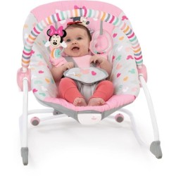 Transat BRIGHT STARS Disney baby Minnie - Evolutif - 2 Positions inclinaison - 61 x 86 x 71 cm - Rose multicolore - Des la naiss