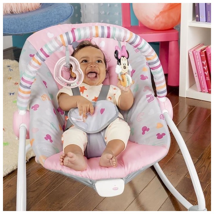 Transat BRIGHT STARS Disney baby Minnie - Evolutif - 2 Positions incli