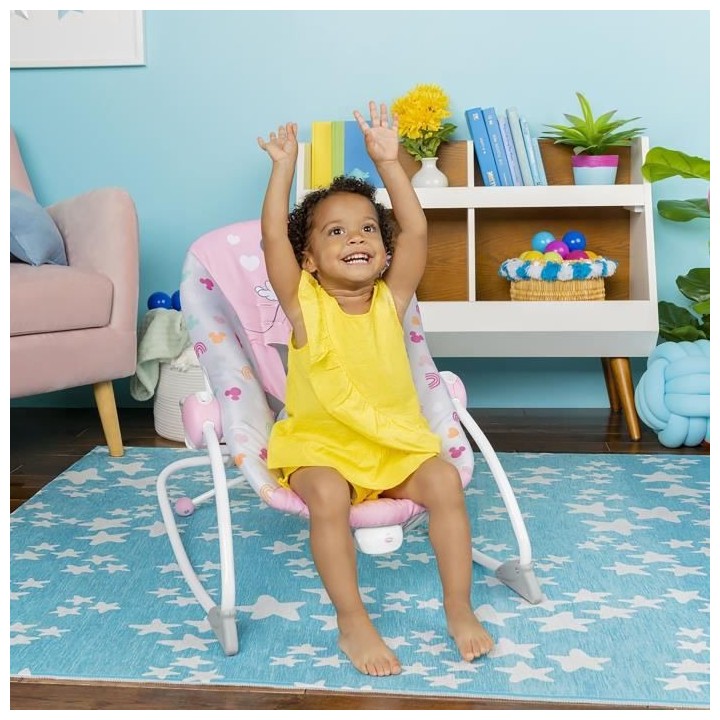 Transat BRIGHT STARS Disney baby Minnie - Evolutif - 2 Positions incli