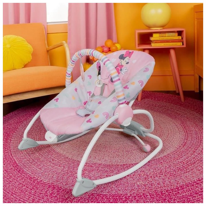 Transat BRIGHT STARS Disney baby Minnie - Evolutif - 2 Positions incli