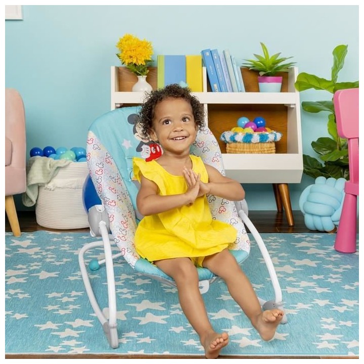 Transat BRIGHT STARS Disney baby Mickey - Evolutif - 2 Positions incli