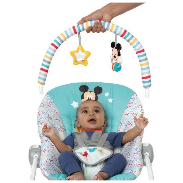 Transat BRIGHT STARS Disney baby Mickey - Evolutif - 2 Positions incli