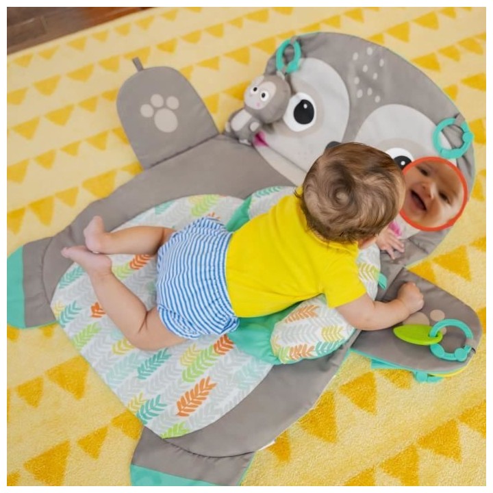 Tapis d'éveil BRIGHT STARS Paresseux - Taille XL - Avec coussin de ma