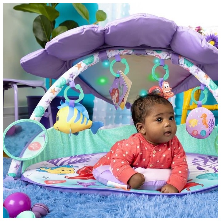 Tapis d'éveil BRIGHT STARS Pink Disney Gym - 48 x 81 x 81 cm - Multic