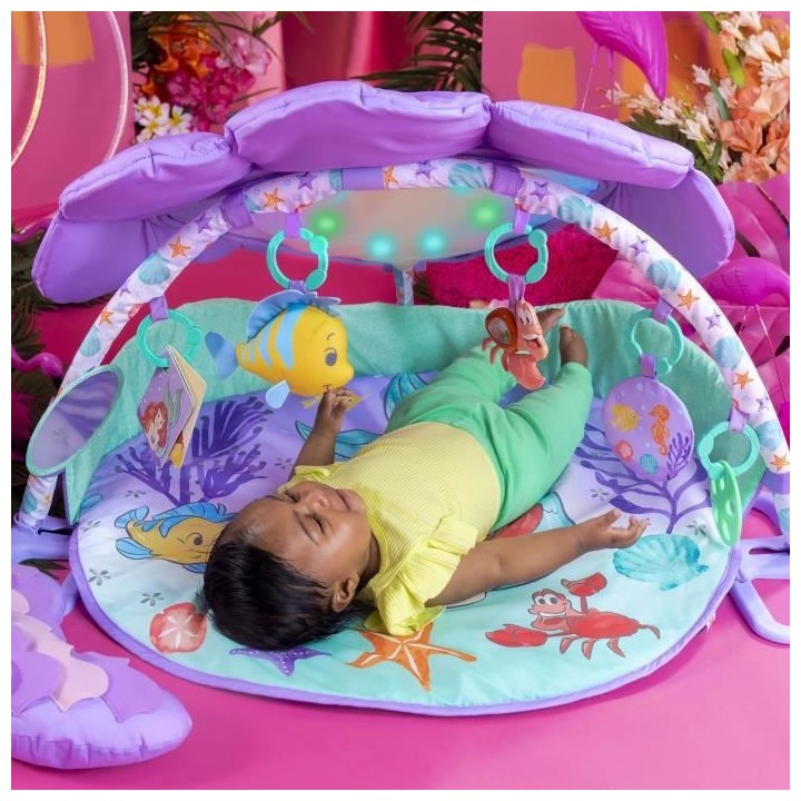 Tapis d'éveil BRIGHT STARS Pink Disney Gym - 48 x 81 x 81 cm - Multic