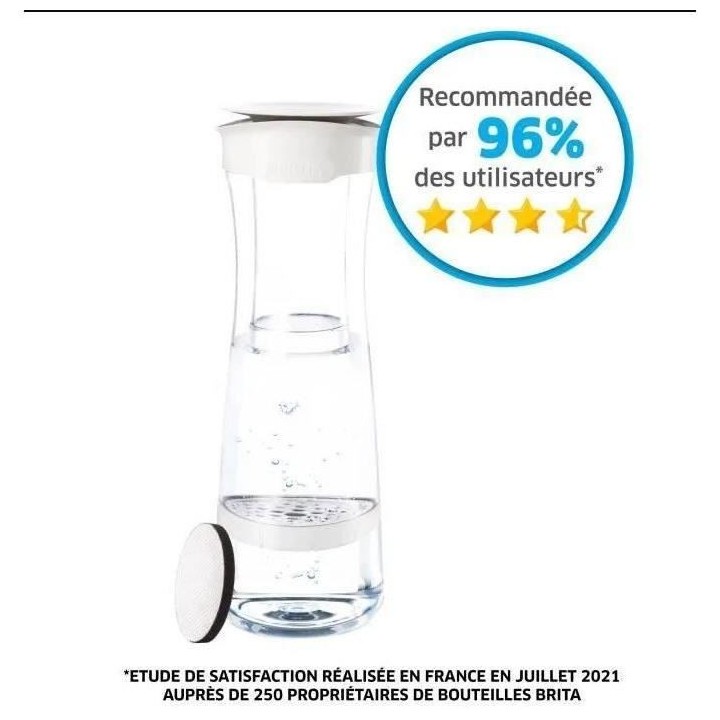 BRITA Bouteille filtrante FILL&SERVE 1,3L Graphite + 1 disque de recha