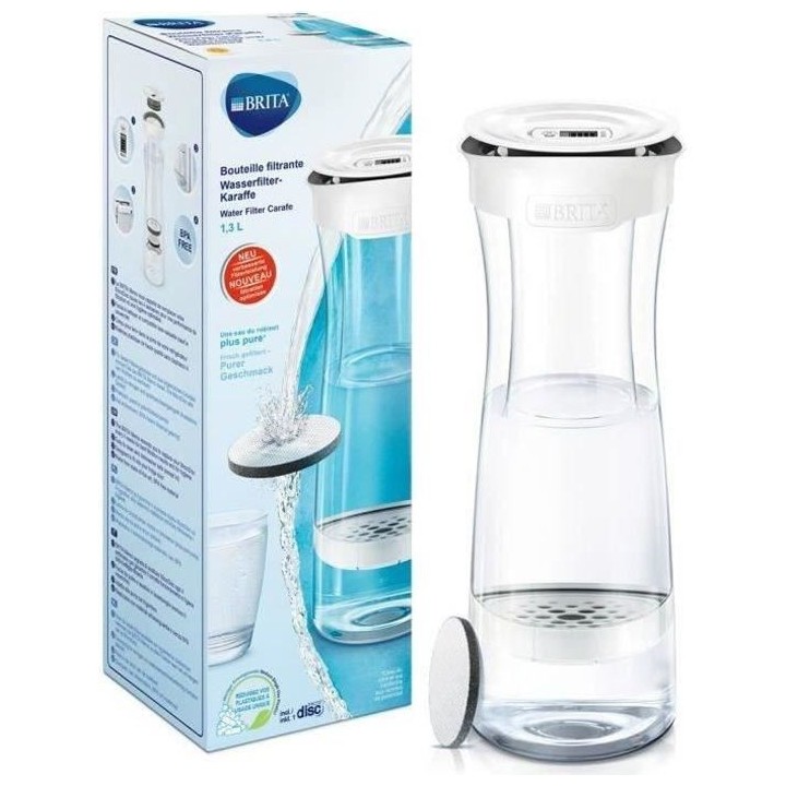 BRITA Bouteille filtrante FILL&SERVE 1,3L Graphite + 1 disque de recha