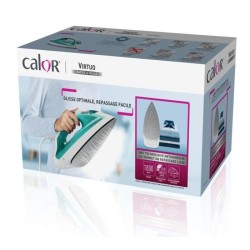 CALOR FV1710C0 Fer a repasser vapeur, 1800 W, Débit vapeur 24 g/min, Pressing 80 g/min, Défroissage vertical, Virtuo, Bleu/ver