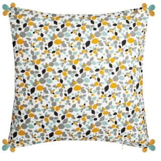 Housse de coussin Razzo 3 pompoms - 40 x 40 cm