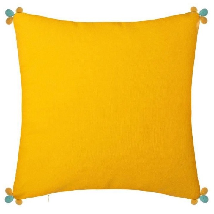Housse de coussin Razzo 3 pompoms - 40 x 40 cm