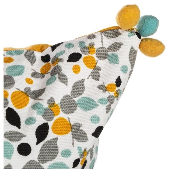 Housse de coussin Razzo 3 pompoms - 40 x 40 cm