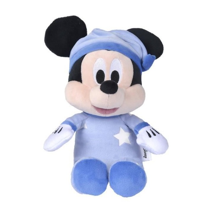 Peluche Disney Mickey Phosphorescente - 25 x 13 13 cm - Impression lum