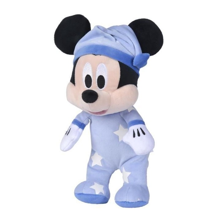Peluche Disney Mickey Phosphorescente - 25 x 13 13 cm - Impression lum