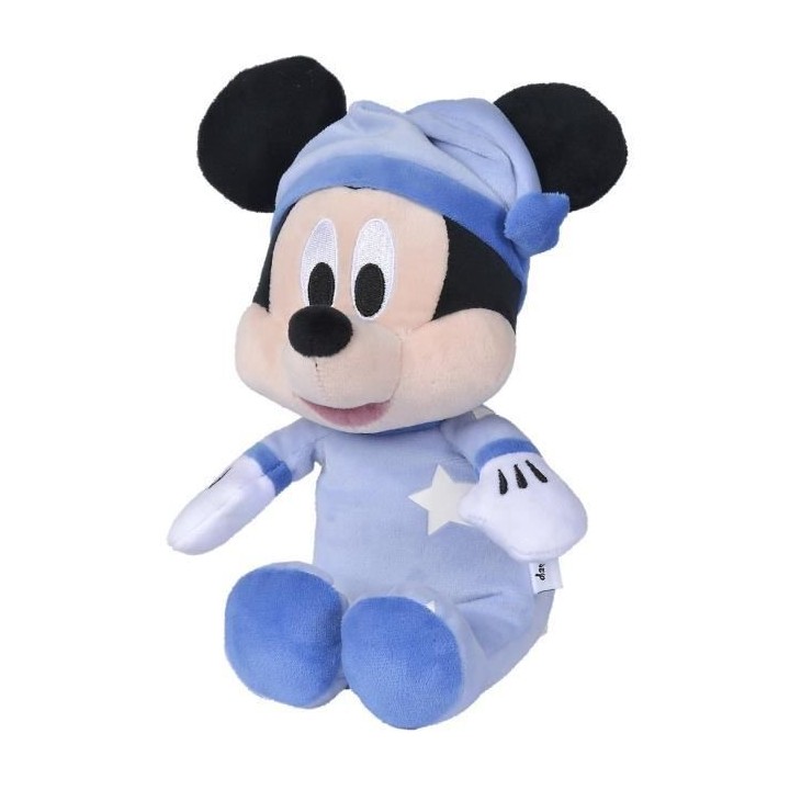 Peluche Disney Mickey Phosphorescente - 25 x 13 13 cm - Impression lum