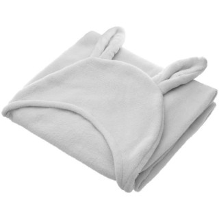 Plaid oreilles 100x100 - Gris - Style enfant