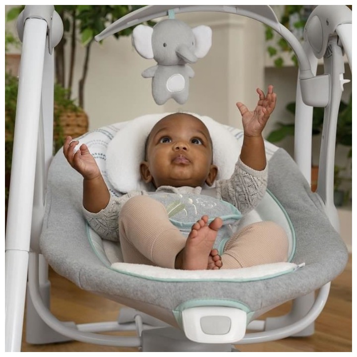 Balancelle INGENUITY - USB - 5 vitesses - 61 x 77 x 53 cm - Multicolor