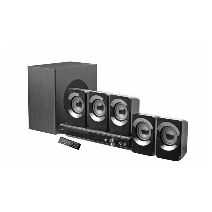 Home cinéma 5.1 avec caisson de basse - INOVALLEY - Bluetooth - Fonct