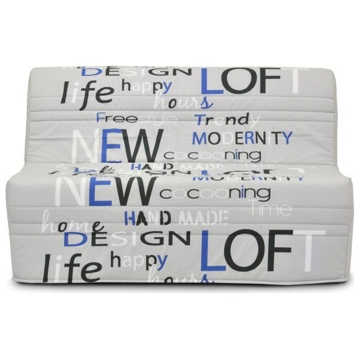 Banquette BZ - Tissu Anthracite - L143 x P97 x H89cm - Joe