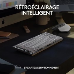 Logitech - Clavier sans fil pour Mac - MX Mechanical Mini - Gris Sidéral