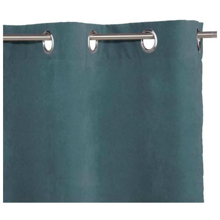 Rideau Mémo - 140 x 260 cm - Bleu canard