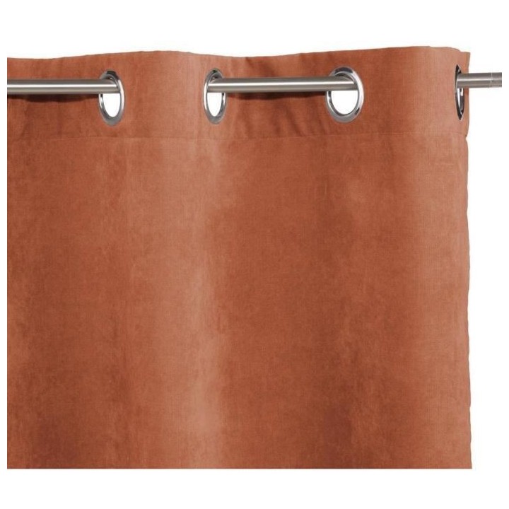 Rideau Mémo - 140 x 260 cm - Terracotta