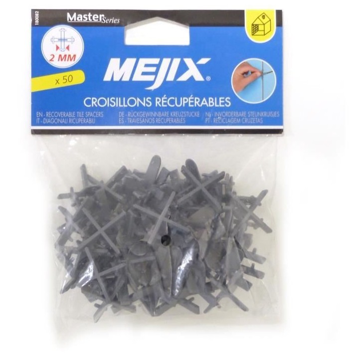 MEJIX Croisillons récupérables 2 mm x 50 pcs
