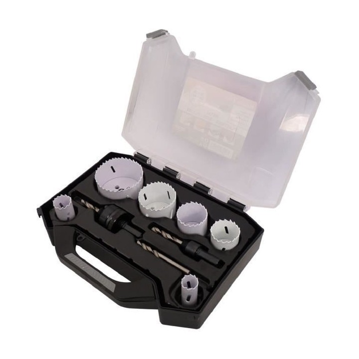 SMARTOOL Mallette 9 trépans bi-métal ø 19-68 mm pour usage courant