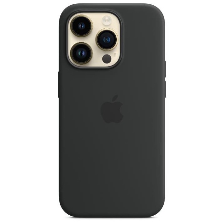 APPLE Coque en silicone pour iPhone 14 Pro avec MagSafe - Minuit