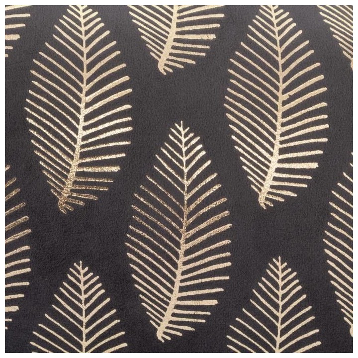 Coussin velours Tropic - 40 x 40 cm - Or et gris