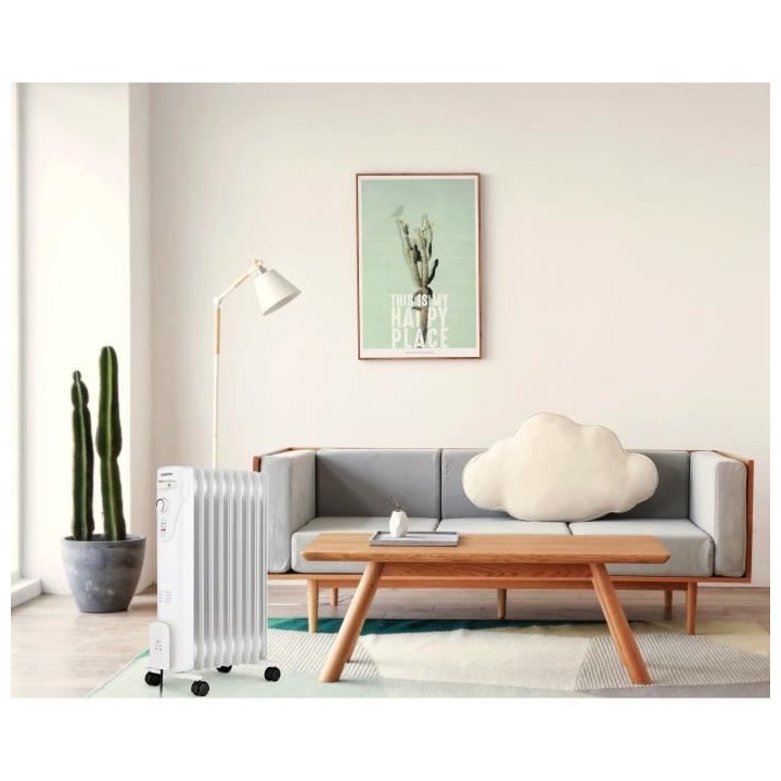 Radiateur bain d'huile électrique - 2000 Watts - OCEANIC - 3 puissanc