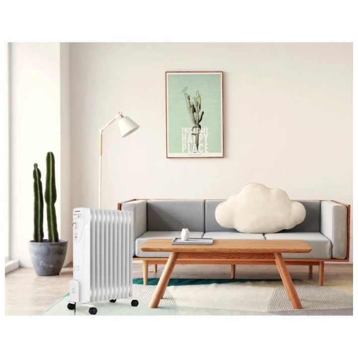 Radiateur électrique bain d'huile 2500W OCEANIC - 3 puissances - 11