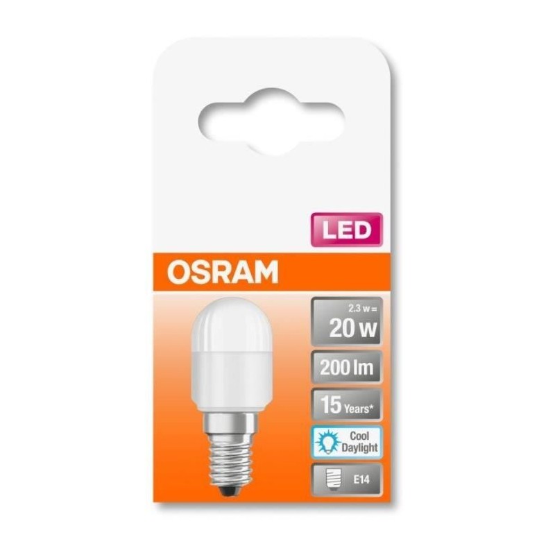 OSRAM Ampoule LED Mini Tube T26 dépoli 2,3W 20 E14 lumiere du jour