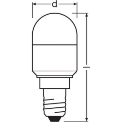 OSRAM Ampoule LED Mini Tube T26 dépoli 2,3W 20 E14 lumiere du jour