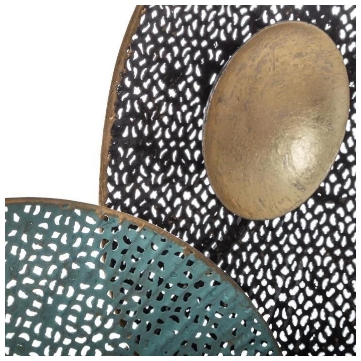 Décoration murale en métal nénuphar - 90 x 50 cm