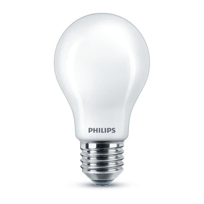 Ampoule standard LED PHILIPS Non dimmable - E27 - 60W - Blanc Froid