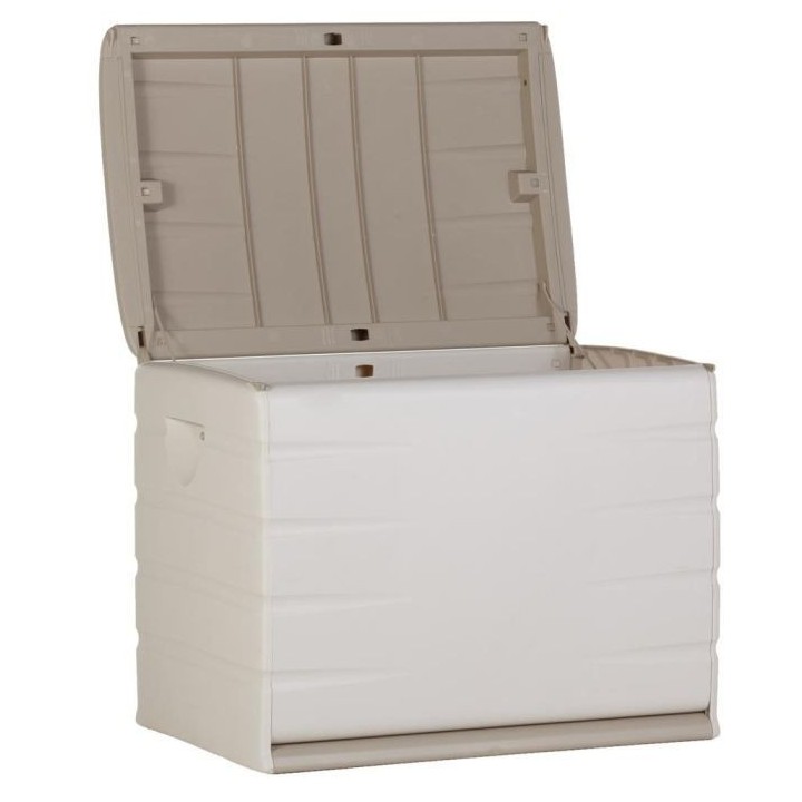 PLASTIKEN Coffre 260L Intérieur/Extérieur Fonctionnel et Esthétique