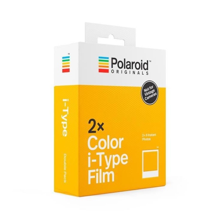 Polaroid - Double pack de films instantanés couleur i-Type - 16 films