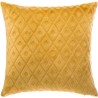 Coussin Flan 3D Losange - Ocre - 40 x 40 cm