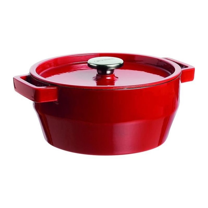 PYREX Cocotte ronde Slow Cook 6,3 L rouge