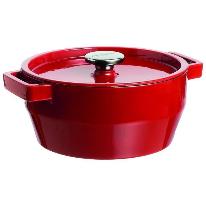 PYREX Cocotte ronde Slow Cook 6,3 L rouge