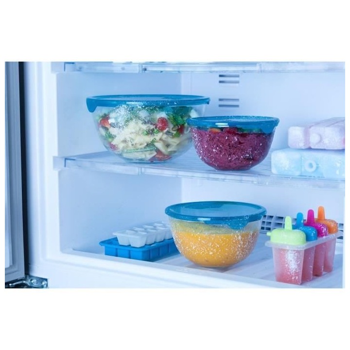 PYREX Bol de préparation + couvercle en plastique 21 cm transparent