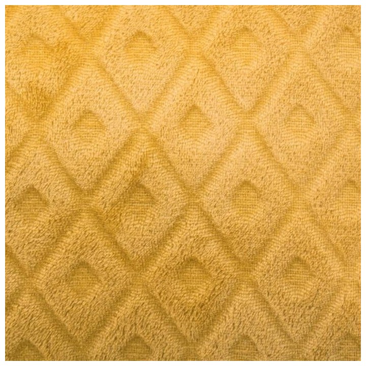 Coussin Flan 3D Losange - Ocre - 40 x 40 cm