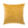 Coussin Flan 3D Losange - Ocre - 40 x 40 cm