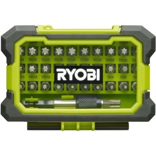 Coffret renforcé RYOBI 32 embouts de vissage Torx T7-T40 - porte-embo