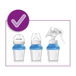 PHILIPS AVENT SCF619/05 Pots de Conservation Réutilisables 5x 180ml